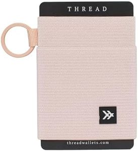 Thread Wallets Ultra Slim Card Holder Wallet - Slim Wallet for Women & Men - Minimalist Wallets for Women - Small Wallet for Women & Men - Modern Credit Card Organizer Mini Wallet (Rose Dust)