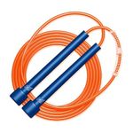 Boldfit PVC X Mumbai Indians(Mi) Skipping Rope For Men And Women Jumping Rope With Adjustable Height Speed Skipping Rope For Kids,Women,Girls Rassi Jumping Men For Exercise,Gym Jump Rope - Blueorange