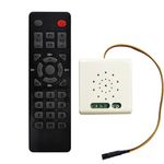 Dott Systems New and Improved Diaze 5LF Remote Control Switches for 4 Lights and 1 Fan with HUMFREE Fan Regulation | One-Way Wireless Smart Switch for Home and Office, IR Remote, Memory Function