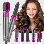 TechKing (FIRST TIME EVER DEAL WITH LIFETIME REPLACEMENT WARRANTY) 5-in-1 Curling Stick Set,for Women, Rotating Curling Wand Fast Heating Crimper Wand Curler in All Hair Type -001