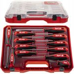 Milwaukee Set of 12 Tri-Lobe Screwdrivers 4932472003,Red