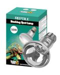 LUCKY HERP Reptile Heat Lamp Bulb, 50W Basking Spot Heat Bulb for Reptiles, Vivarium UVA Heat Light for Tortoise, Bearded Dragons, Lizards, Chicks, Dog