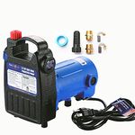 TecHome 1/2 HP Cast Iron Transfer Pump, 120V 1560GPH Water Pump, High Pressure Transfer Pump with Suction Strainer and Brass Connectors.