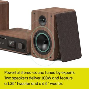 Classic Stereo HiFi Music System – Black