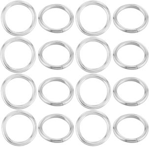 Beebeecraft 1 Caja 50 Piezas 925 Anillos de Plata de Ley 6.(157) in Anillos Abiertos Conectores de Joyería Anillos Circulares Redondos para Pendientes Collares Pulseras Suministros de Reparación