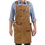 Luxury Waxed Canvas Shop Apron | He