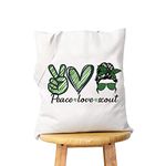 WCGXKO Scout Gift Peace Love Scout Makeup Bag Travel Bag For Scouting Journey Scout Bridging Ceremony Gift, Scout tote, Shoulder Strap