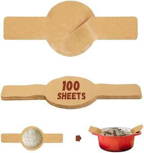 Parchment Paper for Sourdough Baking 8" Round 100 Sheets with Long Handles