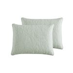 Tommy Bahama | Costa Sera Collection | 100% Soft Brushed Cotton, Pre-Washed for Softness, 2-Pack Standard Sham Set for Bedroom Décor, Standard, Green