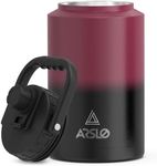 Arslo Gallon Water Jug With Handle, One Gallon Water Bottle Insulated,Stainless Steel Thermos,Large Vacuum Insulated Water Bottle（Gradient Red And Black）