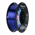 Creality PETG 3D Printing Filament 1.75mm, Excellent Toughness High Precision, Odorless Non-Toxic Moistureproof, 1kg(2.2lbs) Glossy PETG Filament for 3D Printer (Transparent Blue)