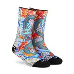 DYNAMOCKS Dragon Men & Women Crew Length Socks (Small (India/UK Feet Size: 4-7))