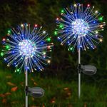 Solar Lights Outdoor Waterproof, 2 