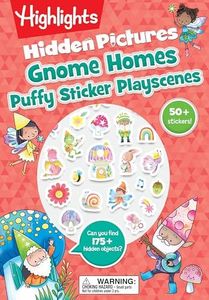 Gnome Homes Hidden Pictures Puffy Sticker Playscenes: 175 Hidden Objects to Find and Over 50 Puffy Stickers to Decorate in this Fantasy Puzzle and ... 3-6 (Highlights Puffy Sticker Playscenes)