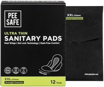 Pee Safe Ultra Thin Sanitary Pads For Women | XXL | 12 Pads For Rash Free Periods | Cottony Soft Sanitary Napkins For Ultra Comfort | Dual Wings | Toxin Free | Extra Long | Unscented