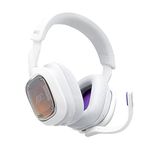 Logitech G Astro A30 LIGHTSPEED Wireless Gaming Headset, Bluetooth enabled, Dolby Atmos, Detachable Boom, 27h battery, USBC charging, for PS5, PS4, Xbox, Nintendo Switch, PC, Android - White