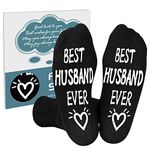 Belloxis Husband Gifts from Wife Mens Socks 9-11 Anniversary for Him Husband Birthday Gifts for Husband Gifts for Him Gift Ideas for Husband Grip Socks Cosy Socks I Love You Gifts for Him