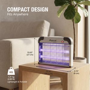 ASPECTEK 20W Electric Bug Zapper – UV Fly Killer, Waterproof, 1000sq.ft