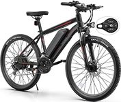 TotGuard Electric Bike, 27.5" Electric Bike for Adults 500W Ebike 21.6MPH Adult Electric Bicycles Electric Mountain Bike, 48V 499WH Removable Lithium Battery,Shimano 21S Gears,Lockable Suspension Fork