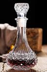 Raincart European Opera Crystal Clear 1 Pcs Glass Decanter Set - Perfect for Whiskey, Scotch, Wine, Vodka, Tequila, Rum etc (Longchamp (1 pcs))