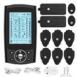 TENS and Muscle Stimulator 24 Modes for Pain Relief Therapy, Electronic Pulse Massager Muscle Massager TENS Machine Pulse Massager for Pain Relief with 10 Pads