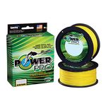 POWER PRO Spectra Fiber Braided Fishing Line, Hi-Vis Yellow, 150YD/50LB