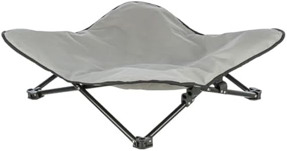 TRIXIE Lit de Camping pour Chien, 69 × 20 × 69 cm, Beige/Noir - 28215