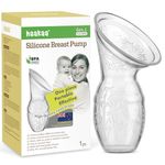 haakaa Silicone Breast Pump – Portable, Adjustable Suction, Noise-Free, Award-Winning Manual Breast Pump for Nursing Moms – Relieves Engorgement and Boosts Milk Supply, 4oz/100ml