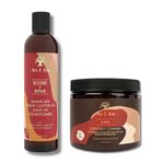 As I Am Coconut CoWash Cleansing Conditioner 16oz & As I Am JBCO Jamaican Black Castor Oil Leave in Conditioner 8oz Value Set With Ceramide & Vitamin C & E, Increases Hair Moisture, Detangling of Coils And Curls, Promotes Smooth Healthy Hair