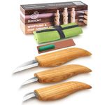 BeaverCraft Wood Carving Kit S15 Wood Whittling Kit for Beginners Kids - Wood Carving Knife Set Whittling Knife Wood Carving Knives Carving Tools