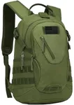 ArcEnCiel 15L Motorcycle Backpack Tactical Bag Rucksacks for Outdoor Camping Trekking Hunting with Patch（Green）