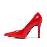 Women Stiletto High Heel Pointed Pumps Ladies Party Clubbing Work Court Shoes Size 3-12 (6 UK, Red Patent)