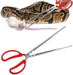 Vodolo Snake Feeding Tongs,15 Inch Reptile Feeding Tongs,Extra Long Large Tweezers for Corn Ball Python Accessories,Bearded Dragon Reptile Gecko Tank Accessories Terrarium Supplies