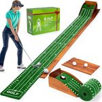 Putting Mat Indoor Golf, Golf Putting Mat with Ball Return, Golf Putting, Putting Mat, Putting Green, Golf Putting Mats for Home, Office, Garden