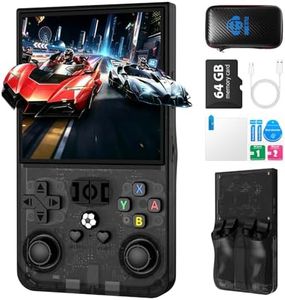 R40MAX Retro Handheld Game Console, 4.0 Inch Portable Open Source Linux System, with 128GB TF Card,720x720 IPS HD Screen, 4000mAh Large Battery Portable Pocket Hand Held Video Game(Black)