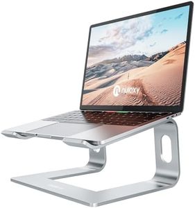 Nulaxy Laptop Stand, Ergonomic Aluminum Laptop Computer Stand, Detachable Laptop Riser Notebook Holder Stand Compatible with MacBook Air Pro, Dell XPS, HP, Lenovo More 10-15.6" Laptops - Silver