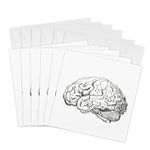 3dRose Greeting Cards - Brain - 6 Pack - Science