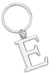 Freedale Keyring Letter - Initial Alphabet Key Ring Charm (E) Silver