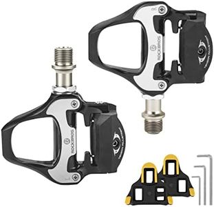 ROCKBROS Road Bike Pedals Alloy Clipless Bicycle Pedals with Cleats Set Compatible with SPD-SL System