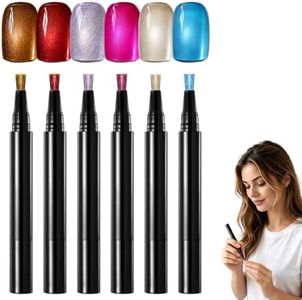 Gantodly Gel Nail Polish Pen Set, 3-in-1, 3/6/12/18 Colors for DIY Nail Art Home Use (6Color-F)