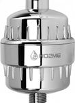 HO2ME Shower and Tap Filter for Hard Water | Bathroom Water Softener | 20 Stage Hard Water & Showerhead Filter for Hair & Skin | Suitable for Borewell/Tanker Water (Chrome Finish)