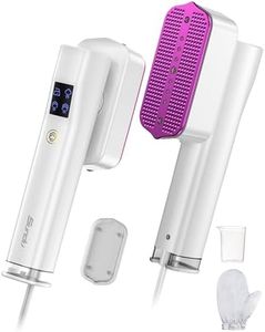 Steamer for Clothes, Sundu Portable 2-in-1 Steamer & Iron, 15s Fast Heat-up, 100ml Water Tank, Ironing Gloves, 20 Min Continuous Steam, Wrinkle Remover for Garment, Travel & Home Use (Cream White)