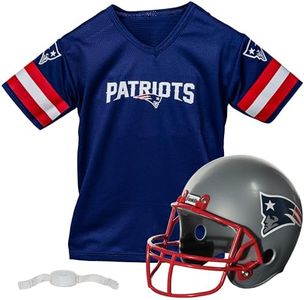 Franklin Sports NFL New England Patriots Replica Youth Helmet and Jersey Set