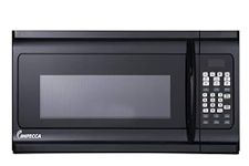 Impecca OM-1600K 1.6 cu. ft. Over-the-Range 30” Microwave Oven 1000 Watts, with Surface Light, 2 Speed Vent System, Touch-pad Controls, Digital Clock, Timer, LED Display and Child Lock, Black