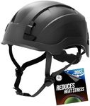 GE Safety Helmet: ANSI Type 2 Class G & E, Advanced Impact Technology, Ultra Comfortable Memory Foam, Heat Stress Reduction, Compatible w/Accessories, Adjustable Size, Black, Non-Vented OSHA Approved