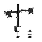 GRIFEMA Dual Monitor Arm for 13-32 inch Screens, Dual Monitor Stand for Desks Mount, Height Adjustable, Rotate 360° Tilt ±90° Swivel ±90° , VESA 75/100mm, MAX. 9KG, GB2001-2