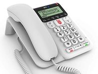 BT Décor 2600 Corded Landline House Phone, Advanced Nuisance Call Blocker, Call Block Button, Handsfree, Mute Button