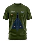 Aero Armour HAL Tejas MK II T-Shirt (2XL Olive Green)