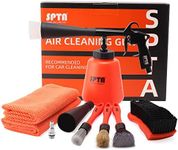 SPTA High Pressure Car Cleaning Gun, Cleaning Gun, Car Interior Washing Kit, Detailing Wash Gun with Metal Spinner for Seat Carpet Roof Dashboard, Essential Car Detailing Kit, 1L Bottle