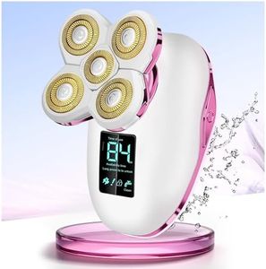 Electric Razors for Women-5D Rotary Shaver for Legs and Bikini Line - IPX7 Waterproof for Wet and Dry Shower Use with LED Display & Travel Lock